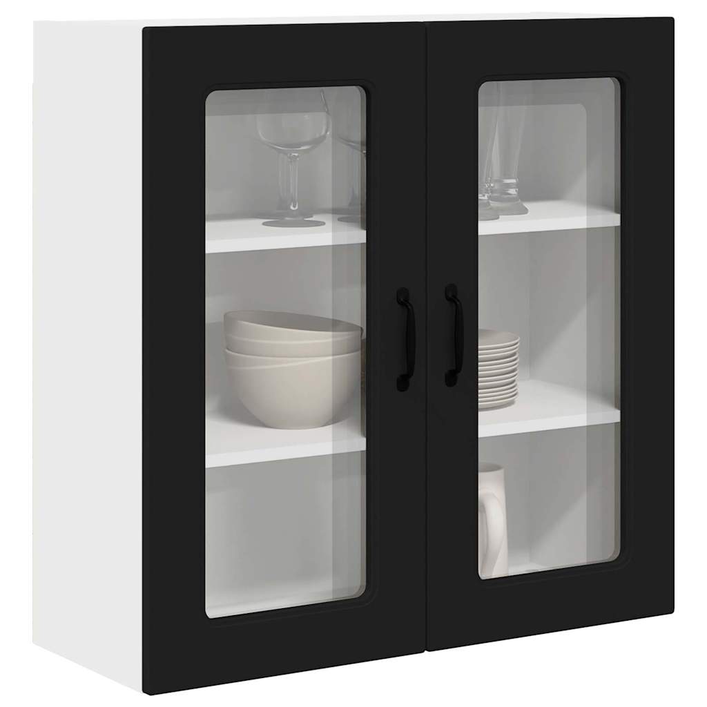 Kitchen Wall Cabinet Black 80 x 31 x 80 cm Engineered Wood
