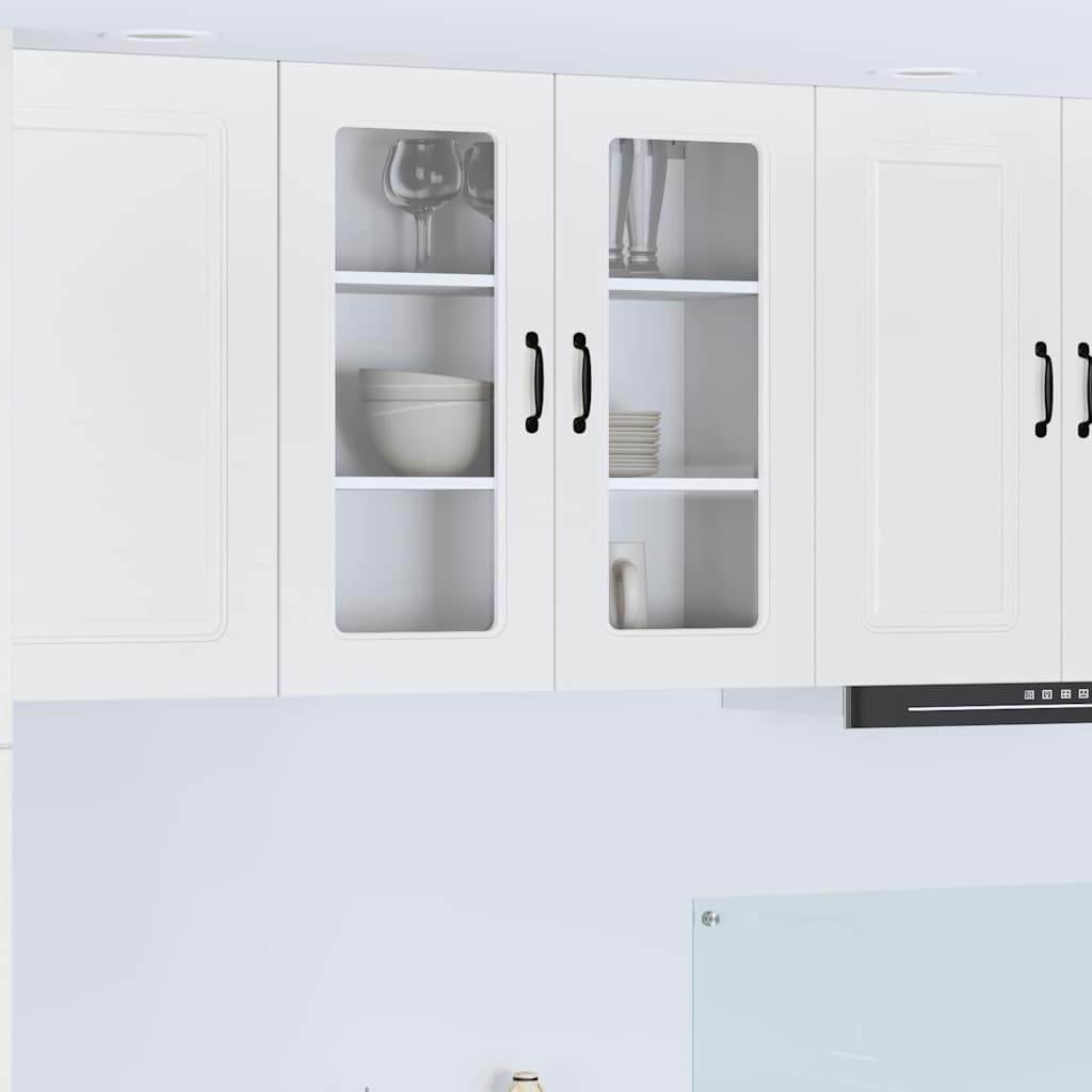 Kitchen Wall Cabinet with Door High Gloss White 80 x 31 x 80 cm