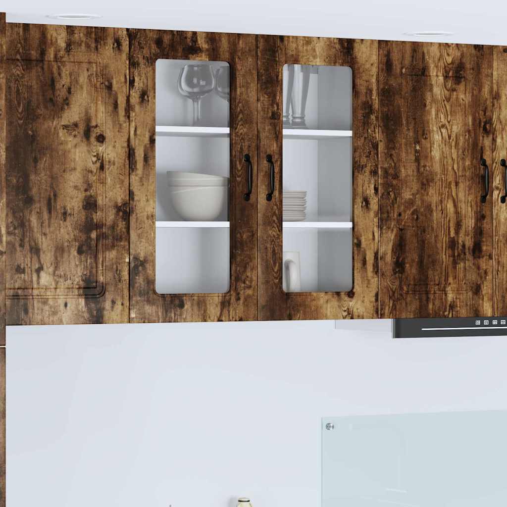 Kitchen Wall Cabinet Smoked Oak 80 x 31 x 80 cm Engineered Wood