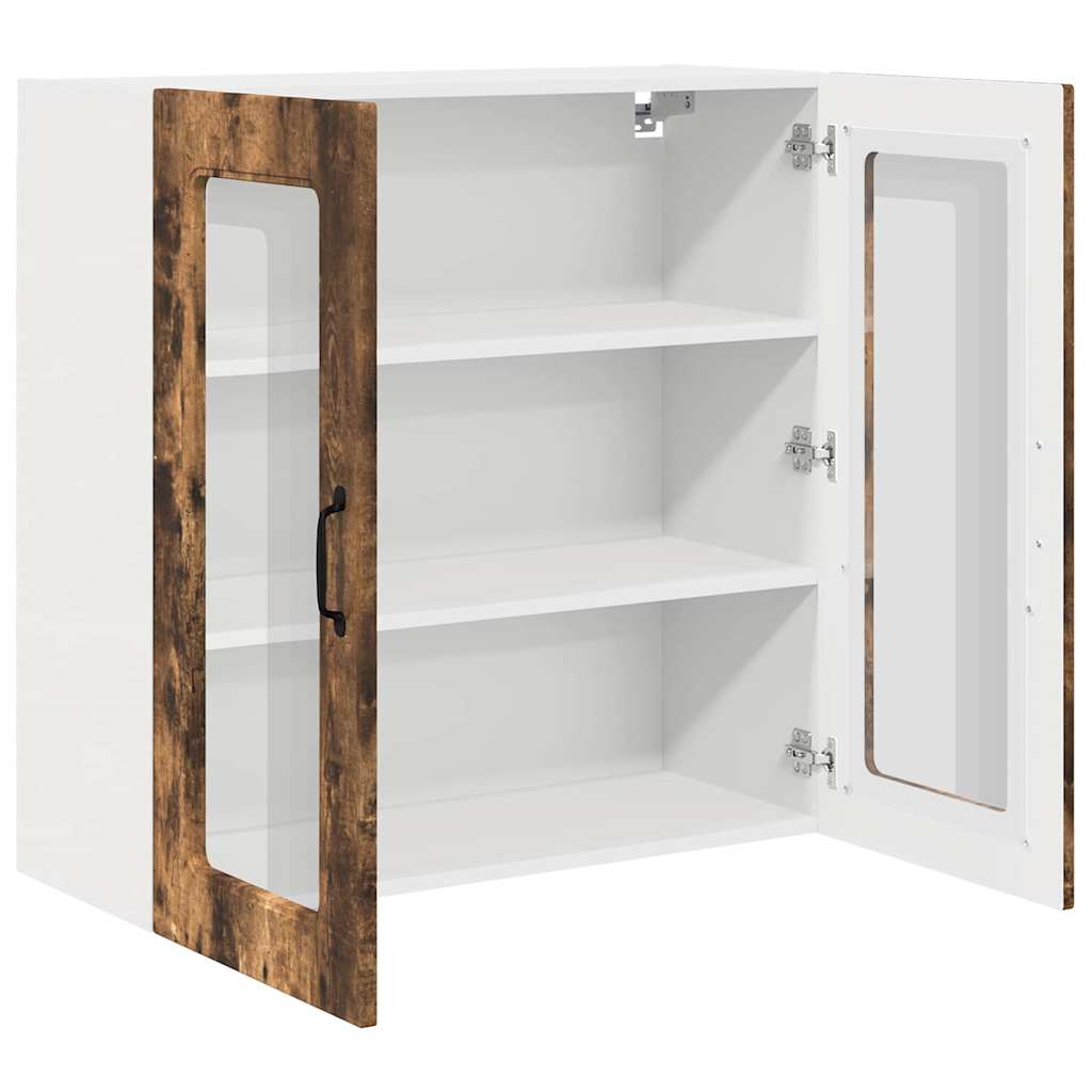 Kitchen Wall Cabinet Smoked Oak 80 x 31 x 80 cm Engineered Wood