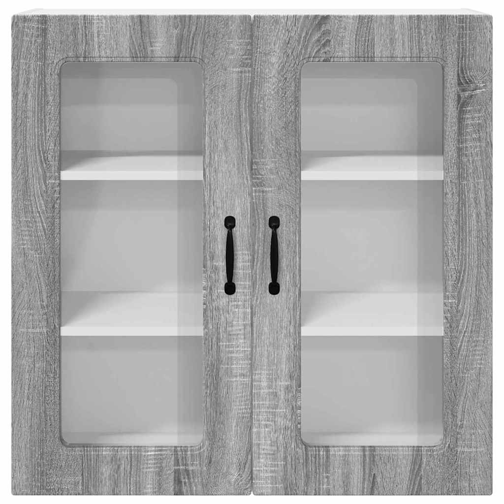 Kitchen Wall Cabinet with Shelf Grey Sonoma 80 x 31 x 80 cm