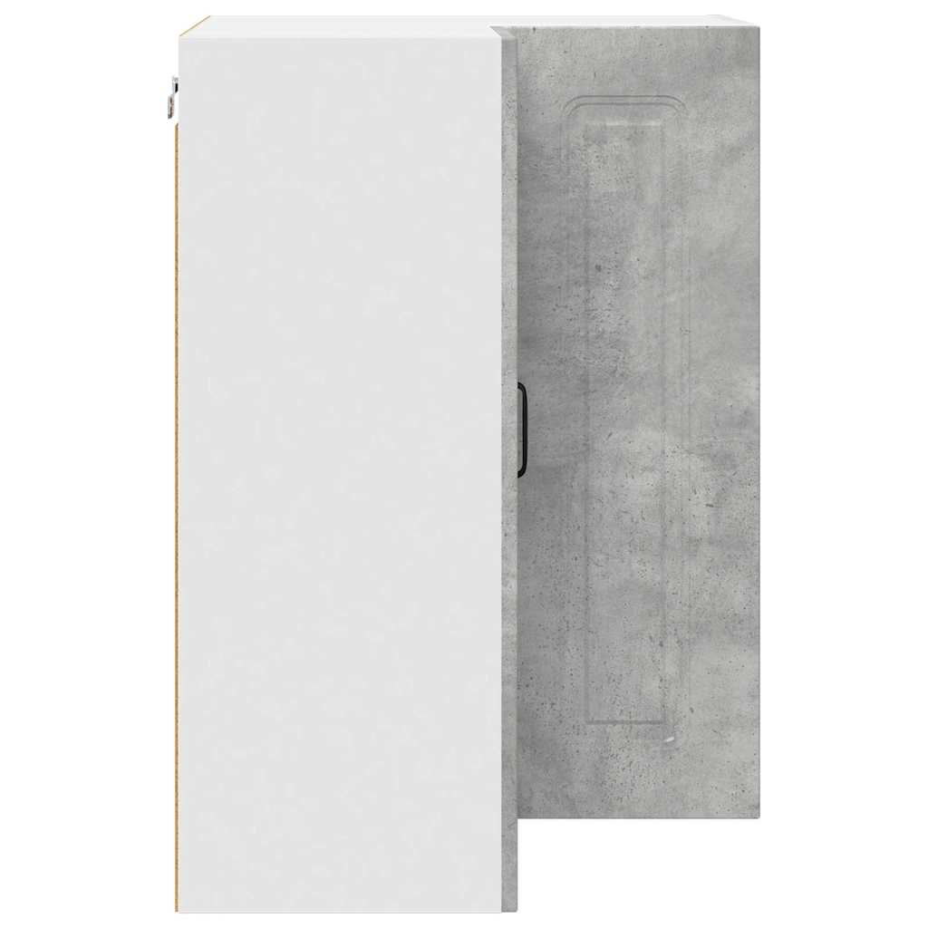 Kitchen Wall Cabinet with Shelf Concrete Grey 57 x 57 x 80 cm