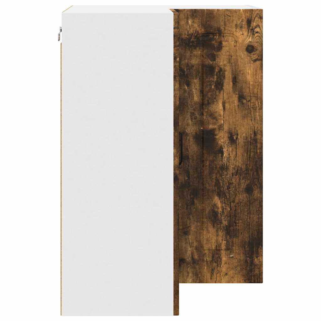 Kitchen Wall Cabinet Smoked Oak 57 x 57 x 80 cm Engineered Wood