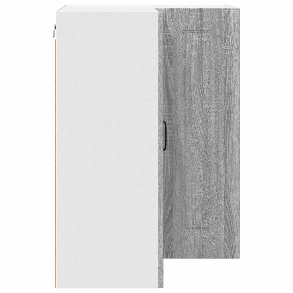 Kitchen Wall Cabinet with Shelf Grey Sonoma 57 x 57 x 80 cm