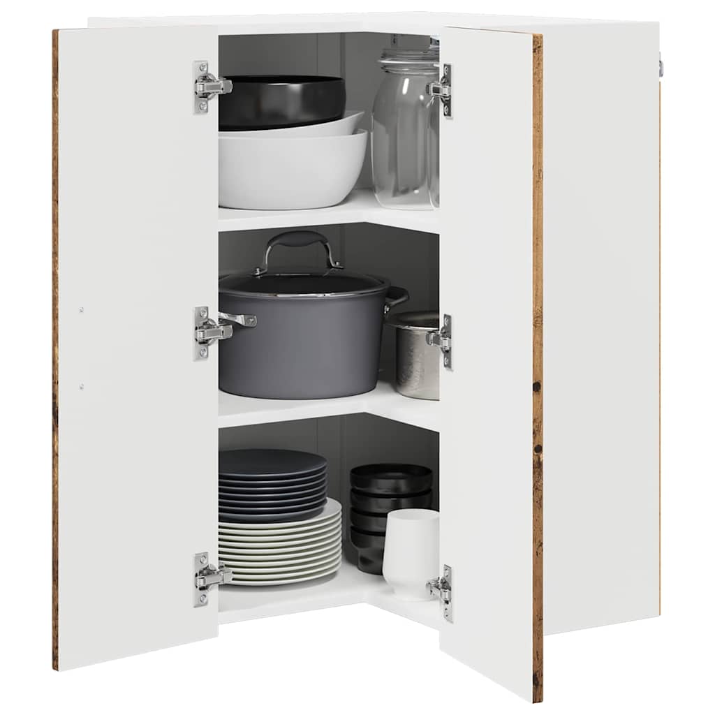 Kitchen Wall Cabinet Old Wood 57 x 57 x 80 cm Engineered Wood