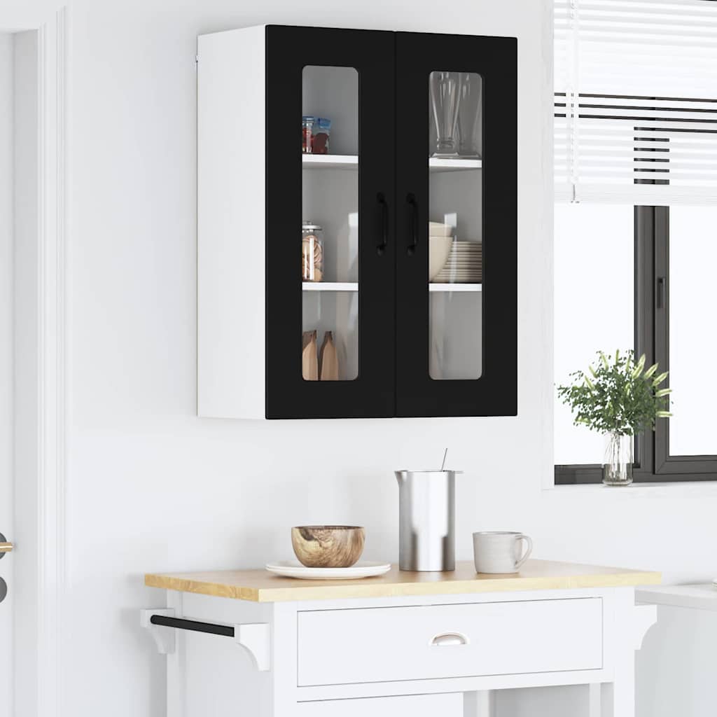 Kitchen Wall Cabinet Black 60 x 31 x 80 cm Engineered Wood