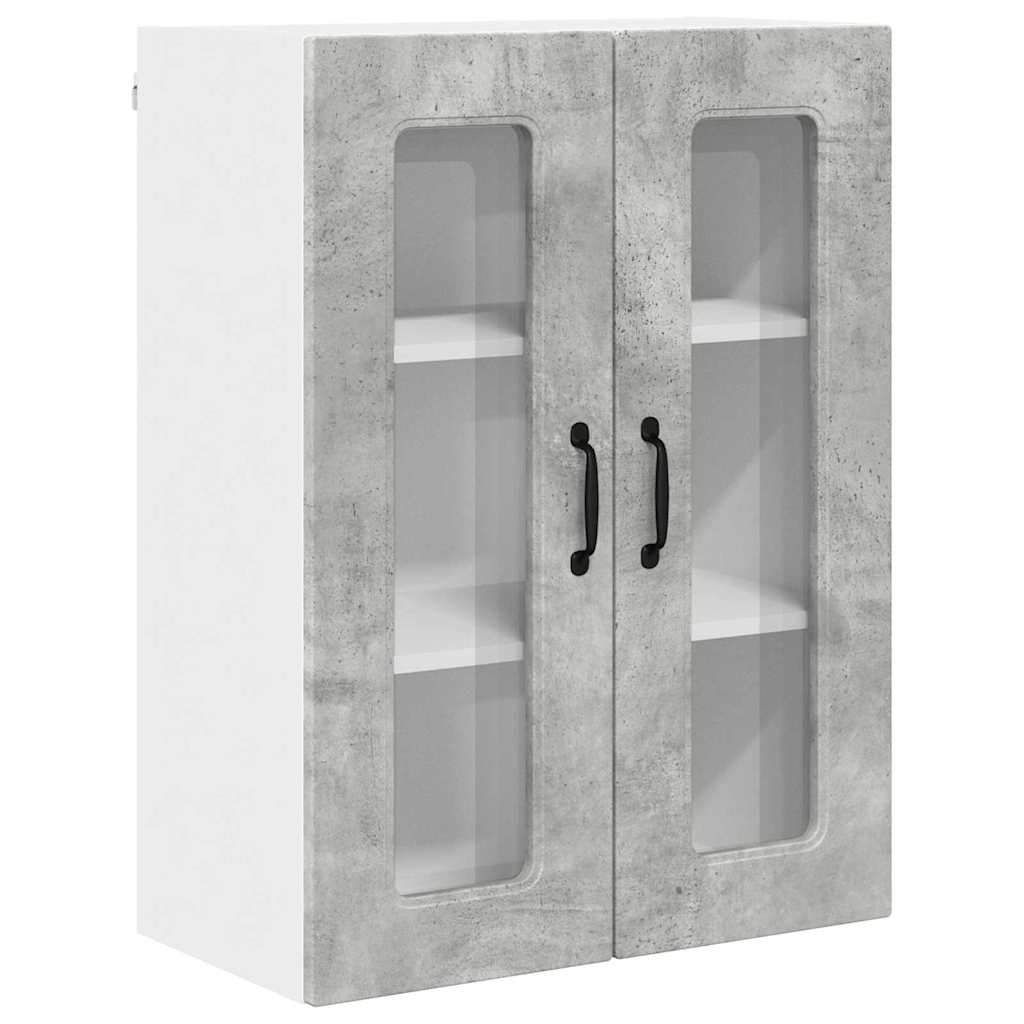Kitchen Wall Cabinet with Shelf Concrete Grey 60 x 31 x 80 cm