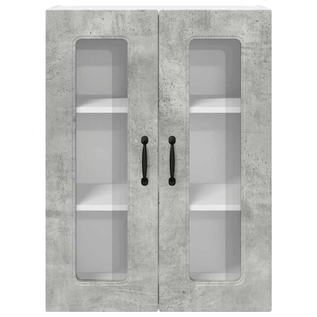 Kitchen Wall Cabinet with Shelf Concrete Grey 60 x 31 x 80 cm