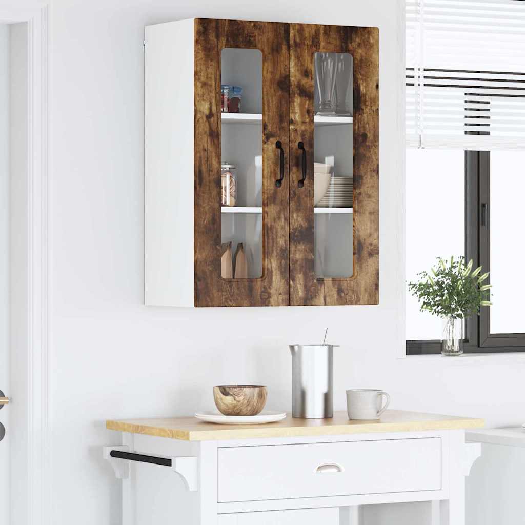 Kitchen Wall Cabinet Smoked Oak 60 x 31 x 80 cm Engineered Wood