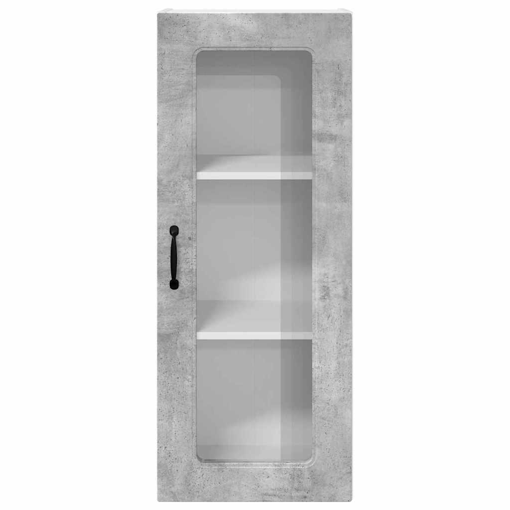 Kitchen Wall Cabinet with Shelf Concrete Grey 40 x 31 x 100 cm