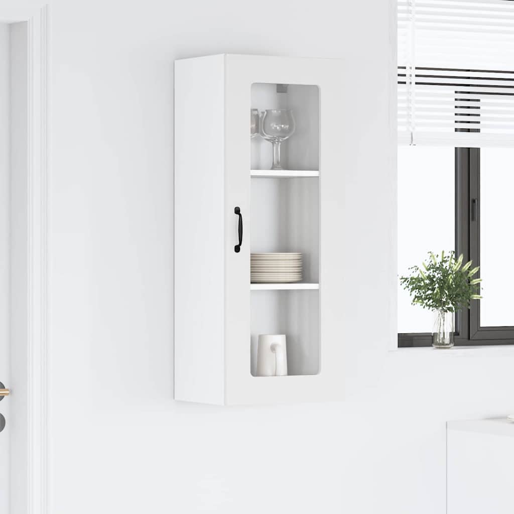 Kitchen Wall Cabinet High Gloss White 40 x 31 x 100 cm