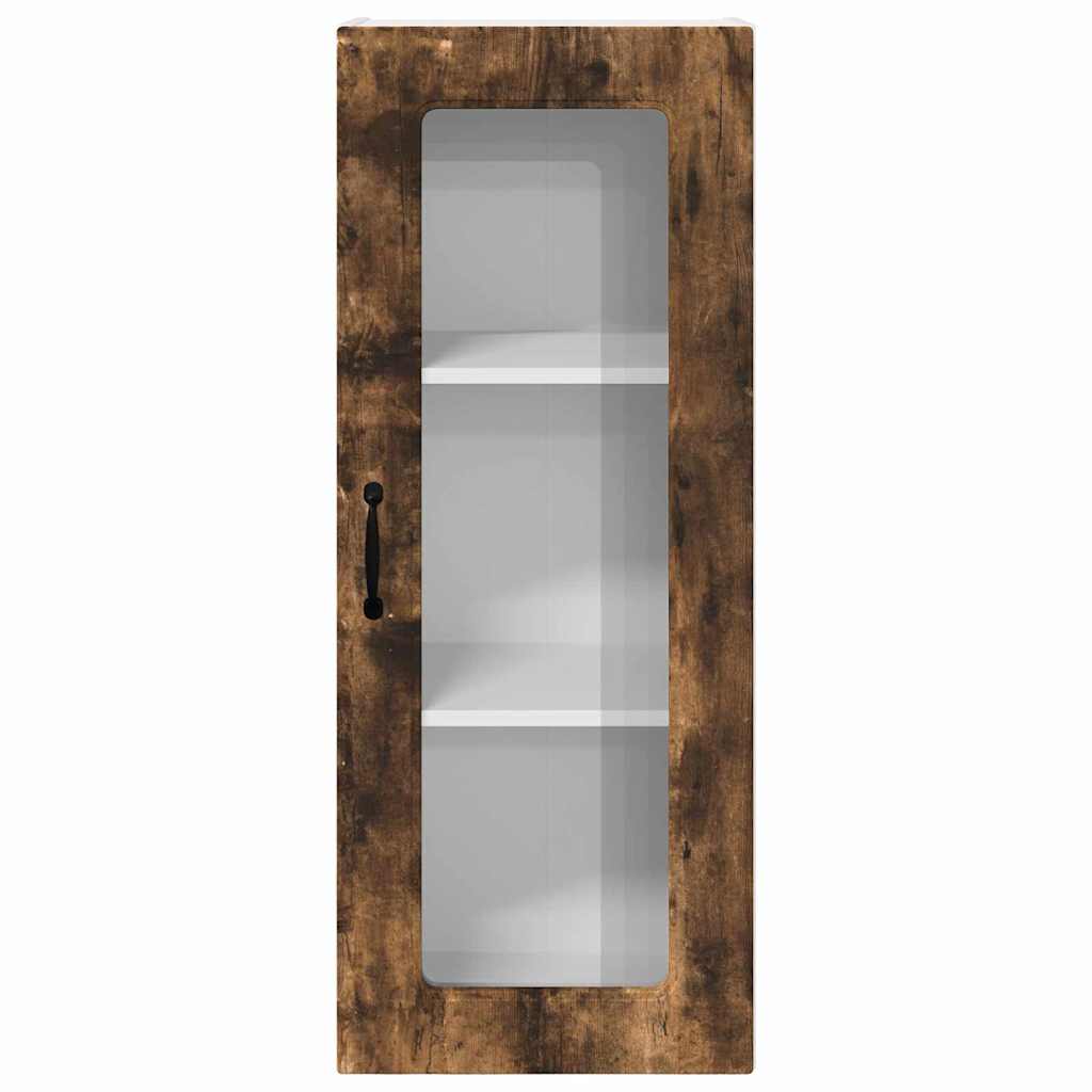 Kitchen Wall Cabinet with Shelf Smoked Oak 40 x 31 x 100 cm