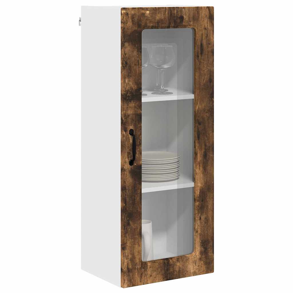 Kitchen Wall Cabinet with Shelf Smoked Oak 40 x 31 x 100 cm
