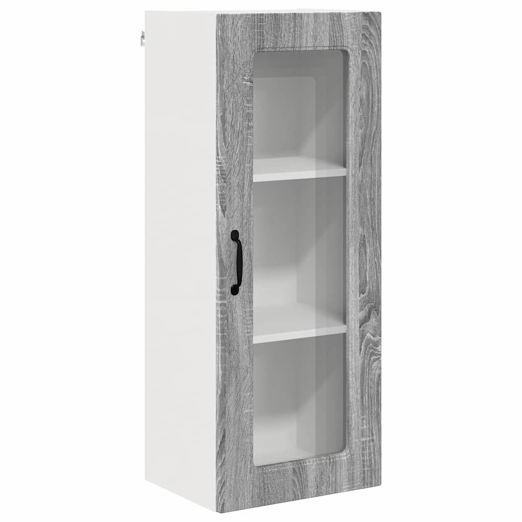Kitchen Wall Cabinet with Shelf Grey Sonoma 40 x 31 x 100 cm