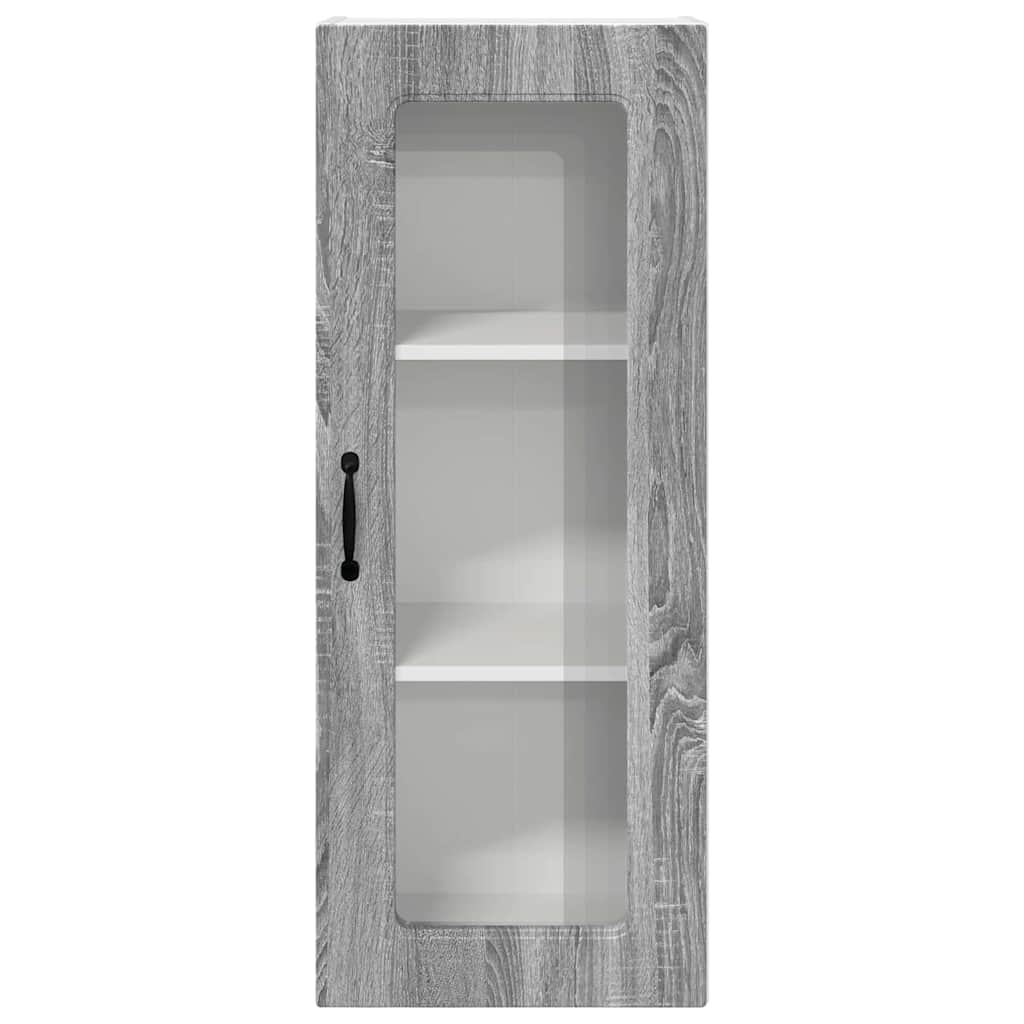 Kitchen Wall Cabinet with Shelf Grey Sonoma 40 x 31 x 100 cm