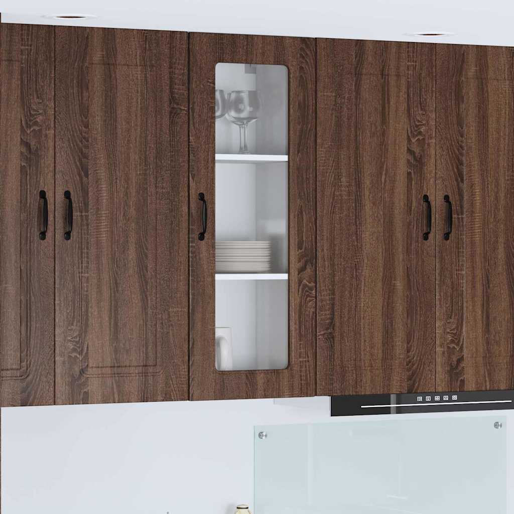Kitchen Wall Cabinet Brown Oak 40 x 31 x 100 cm Engineered Wood