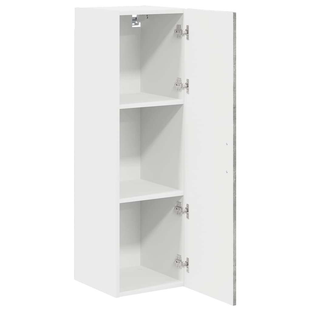 Kitchen Wall Cabinet with Shelf Concrete Grey 30 x 31 x 100 cm