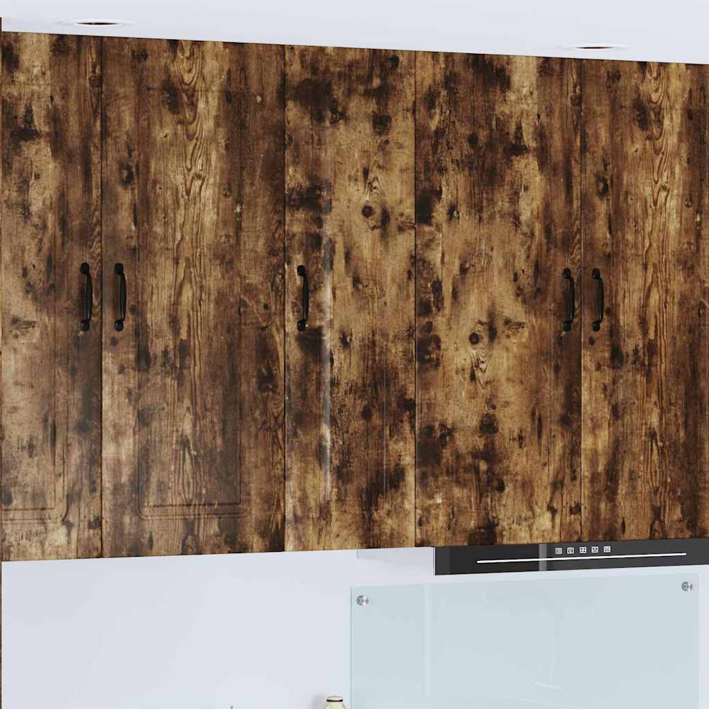 Kitchen Wall Cabinet with Shelf Smoked Oak 30 x 31 x 100 cm