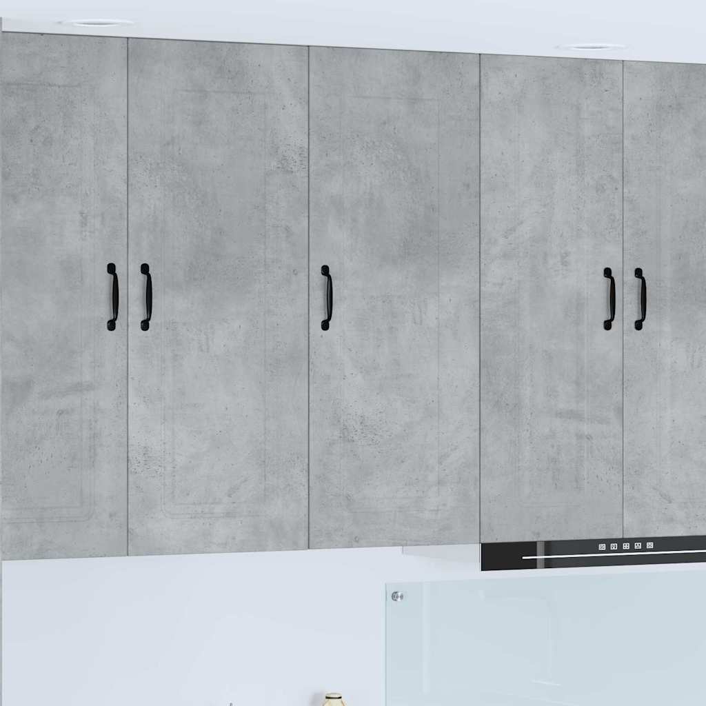 Kitchen Wall Cabinet with Shelf Concrete Grey 40 x 31 x 100 cm