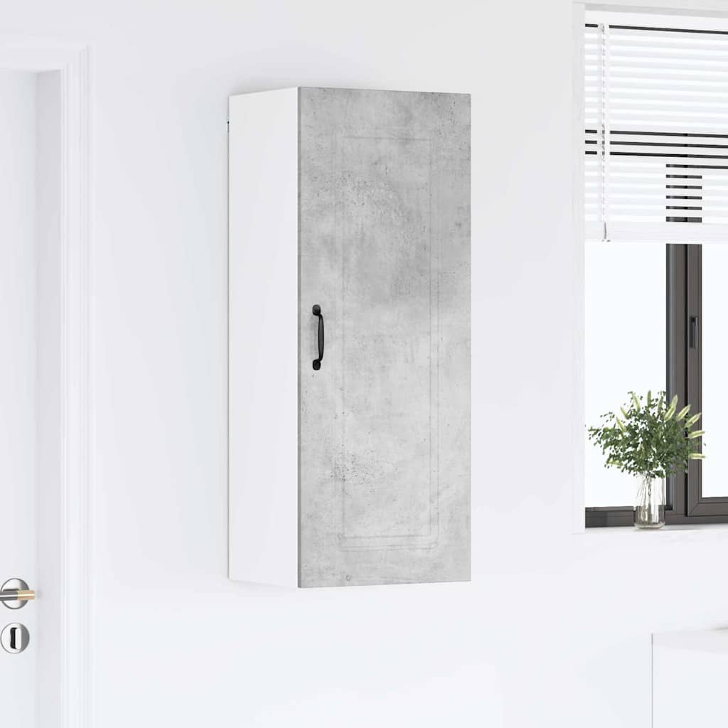 Kitchen Wall Cabinet with Shelf Concrete Grey 40 x 31 x 100 cm