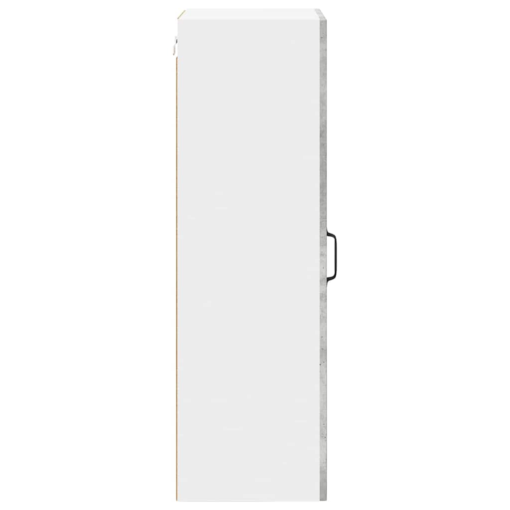 Kitchen Wall Cabinet with Shelf Concrete Grey 40 x 31 x 100 cm