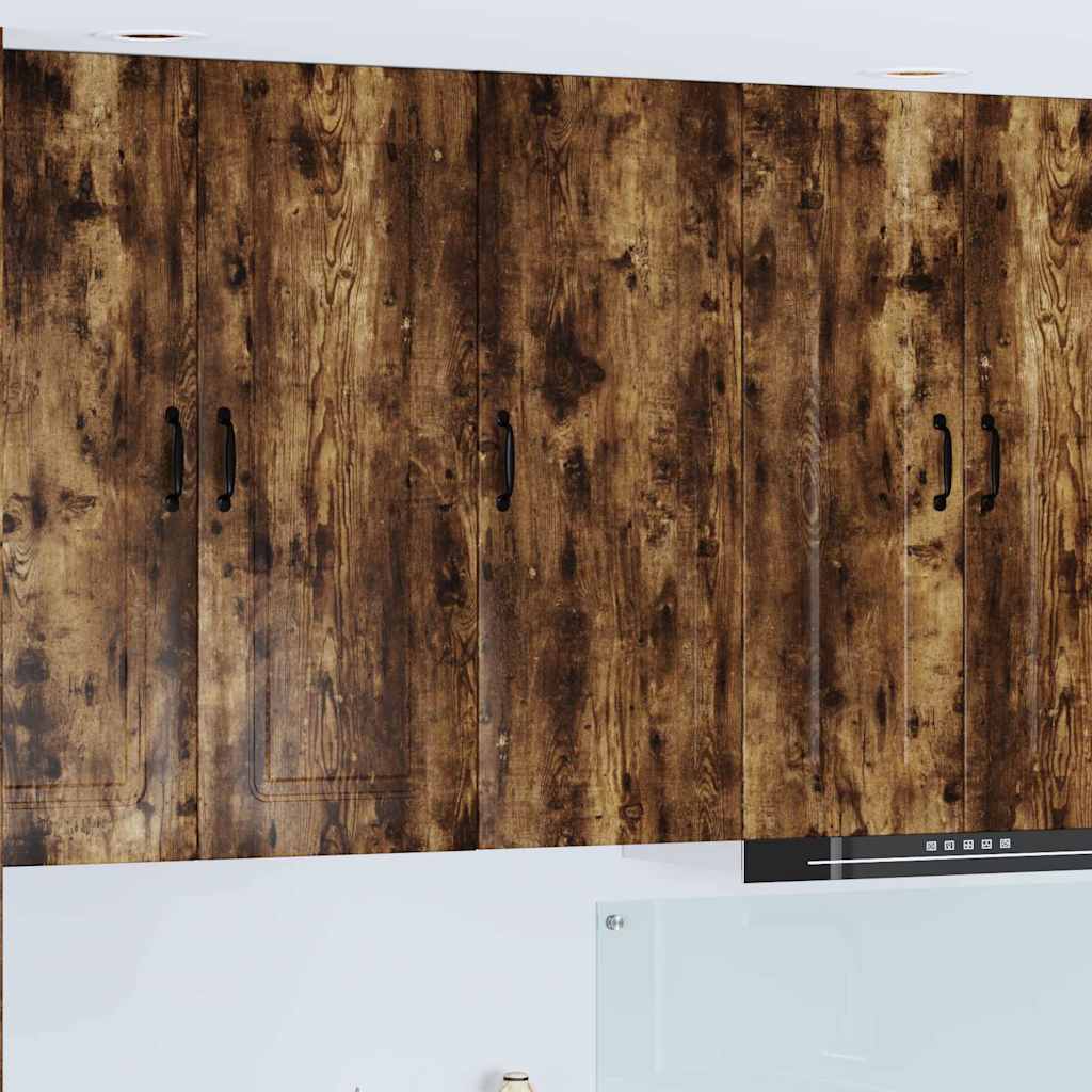 Kitchen Wall Cabinet with Shelf Smoked Oak 40 x 31 x 100 cm