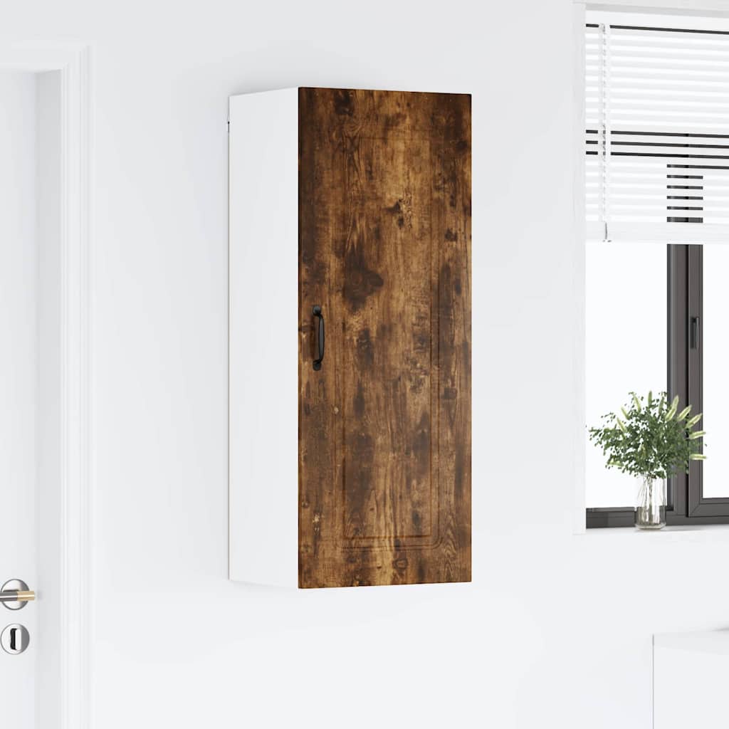 Kitchen Wall Cabinet with Shelf Smoked Oak 40 x 31 x 100 cm