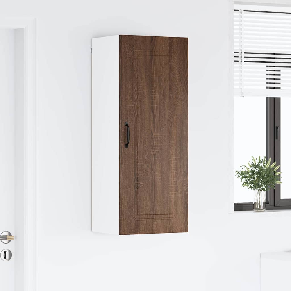 Kitchen Wall Cabinet Brown Oak 40 x 31 x 100 cm Engineered Wood