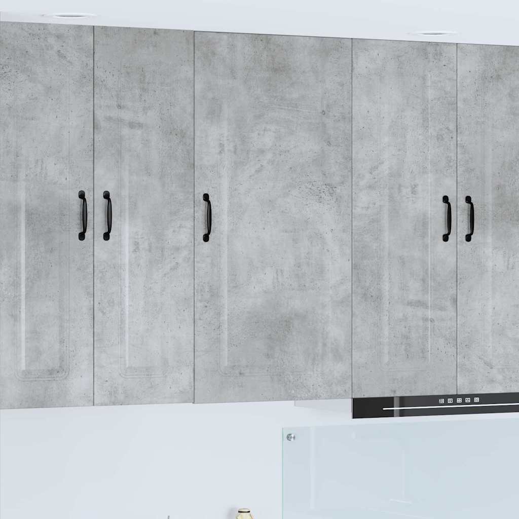 Kitchen Wall Cabinet with Shelf Concrete Grey 50 x 31 x 100 cm
