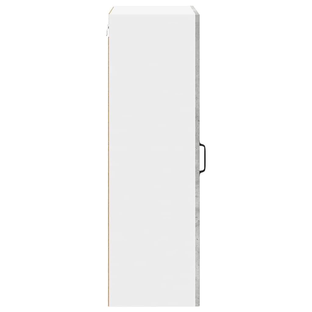 Kitchen Wall Cabinet with Shelf Concrete Grey 50 x 31 x 100 cm