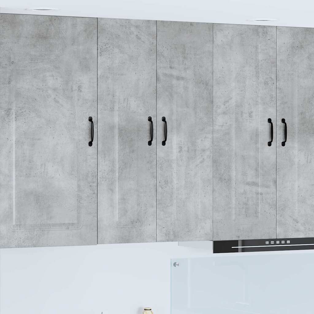 Kitchen Wall Cabinet with Shelf Concrete Grey 60 x 31 x 100 cm