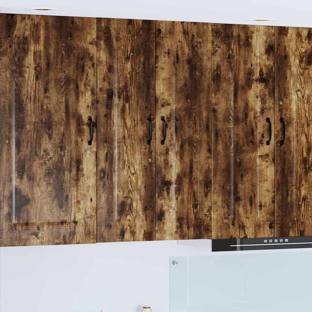 Kitchen Wall Cabinet with Shelf Smoked Oak 60 x 31 x 100 cm