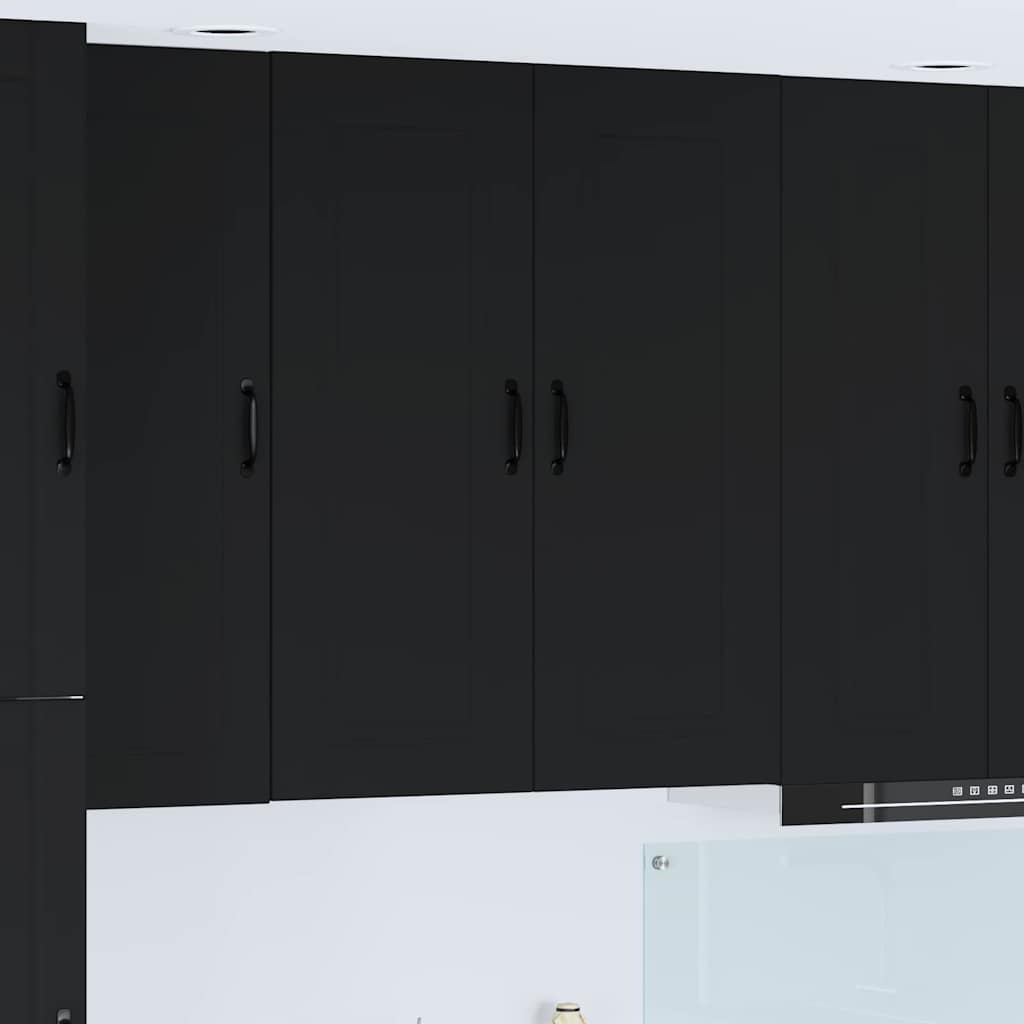 Kitchen Wall Cabinet Black 80 x 31 x 100 cm Engineered Wood