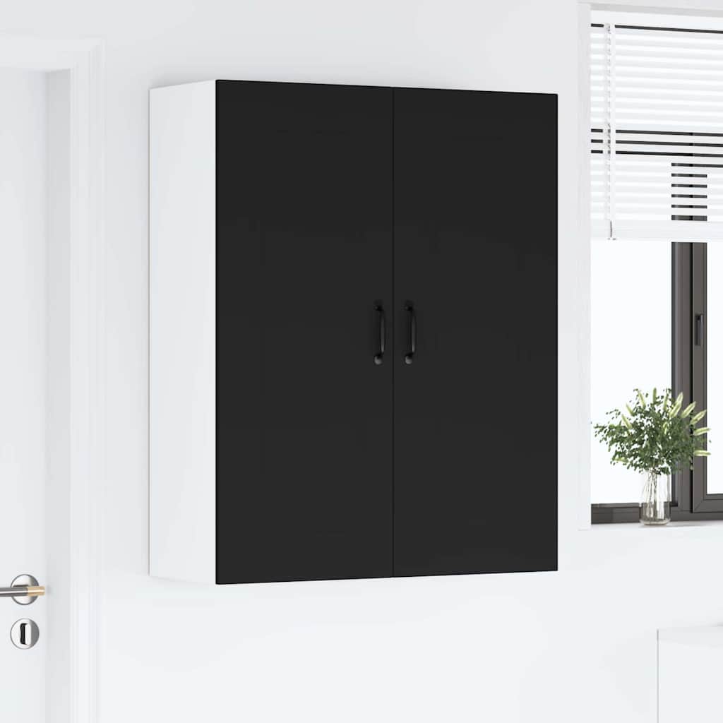 Kitchen Wall Cabinet Black 80 x 31 x 100 cm Engineered Wood
