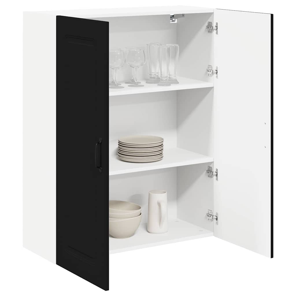 Kitchen Wall Cabinet Black 80 x 31 x 100 cm Engineered Wood
