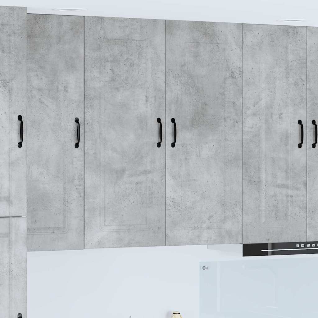 Kitchen Wall Cabinet with Shelf Concrete Grey 80 x 31 x 100 cm