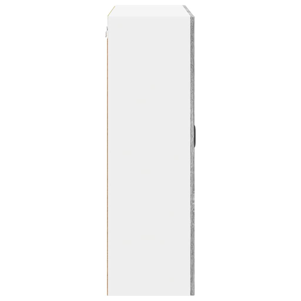 Kitchen Wall Cabinet with Shelf Grey Sonoma 80 x 31 x 100 cm