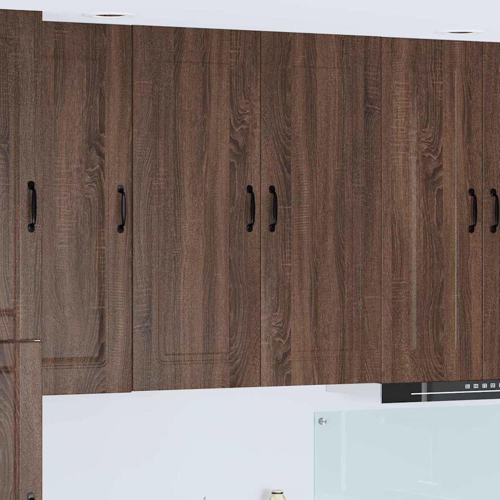 Kitchen Wall Cabinet Brown Oak 80 x 31 x 100 cm Engineered Wood