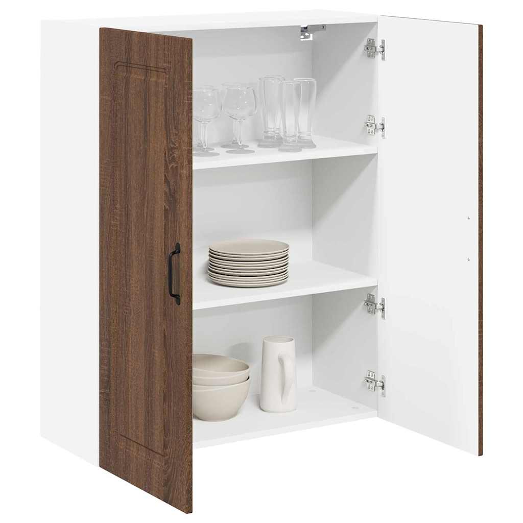 Kitchen Wall Cabinet Brown Oak 80 x 31 x 100 cm Engineered Wood