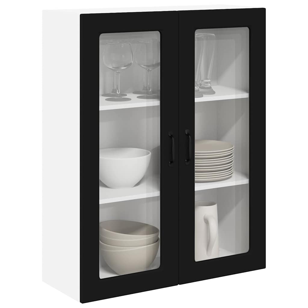 Kitchen Wall Cabinet Black 80 x 31 x 100 cm Engineered Wood