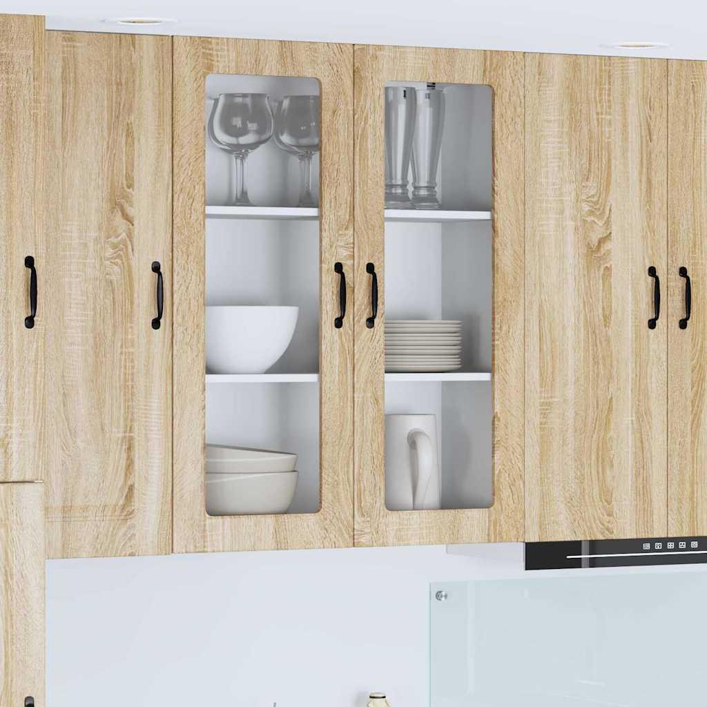 Kitchen Wall Cabinet with Shelf Sonoma Oak 80 x 31 x 100 cm