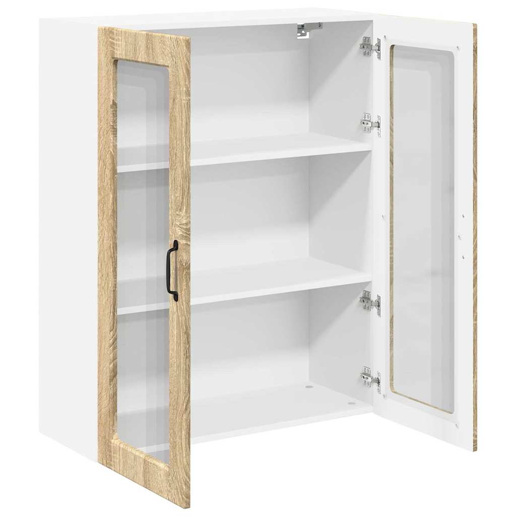 Kitchen Wall Cabinet with Shelf Sonoma Oak 80 x 31 x 100 cm