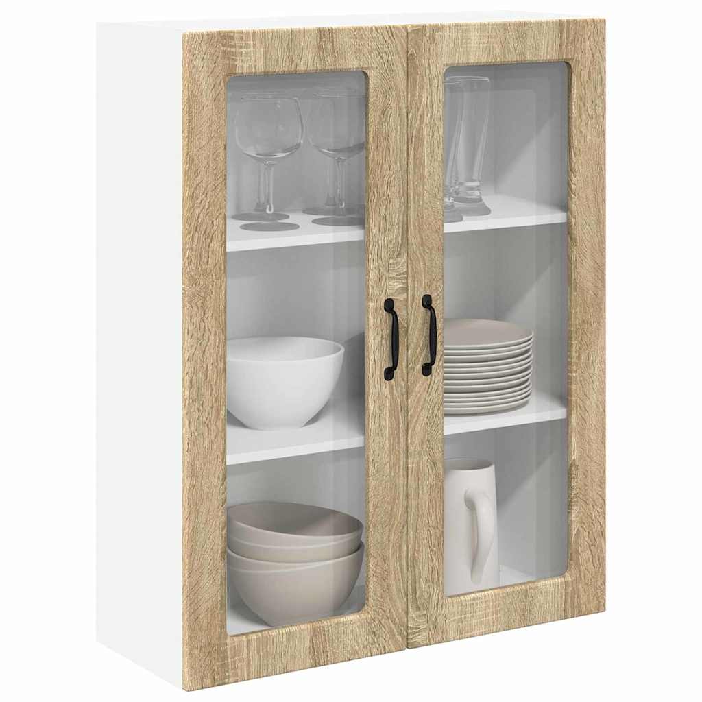 Kitchen Wall Cabinet with Shelf Sonoma Oak 80 x 31 x 100 cm