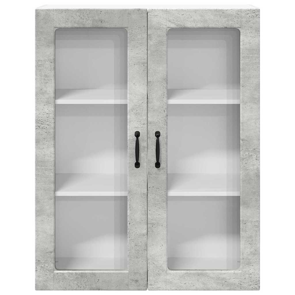 Kitchen Wall Cabinet with Shelf Concrete Grey 80 x 31 x 100 cm