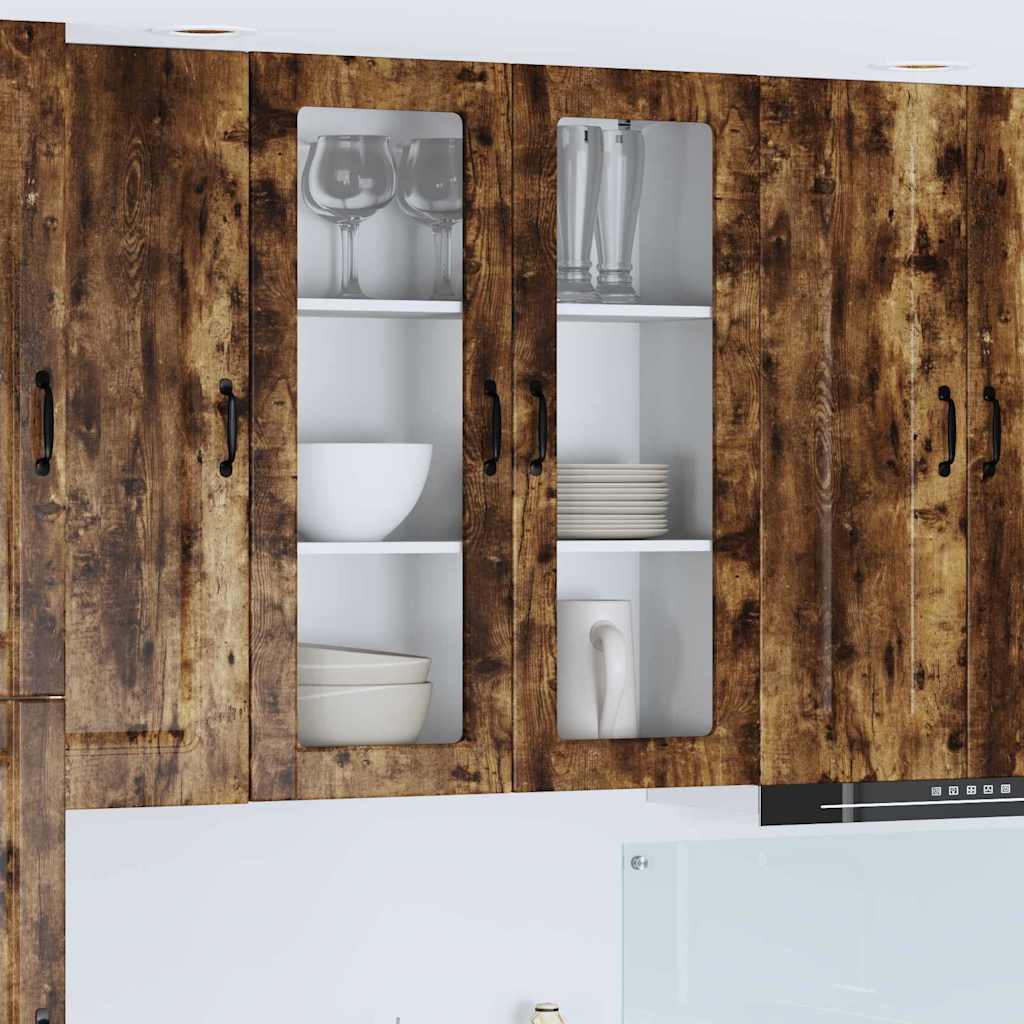 Kitchen Wall Cabinet with Shelf Smoked Oak 80 x 31 x 100 cm