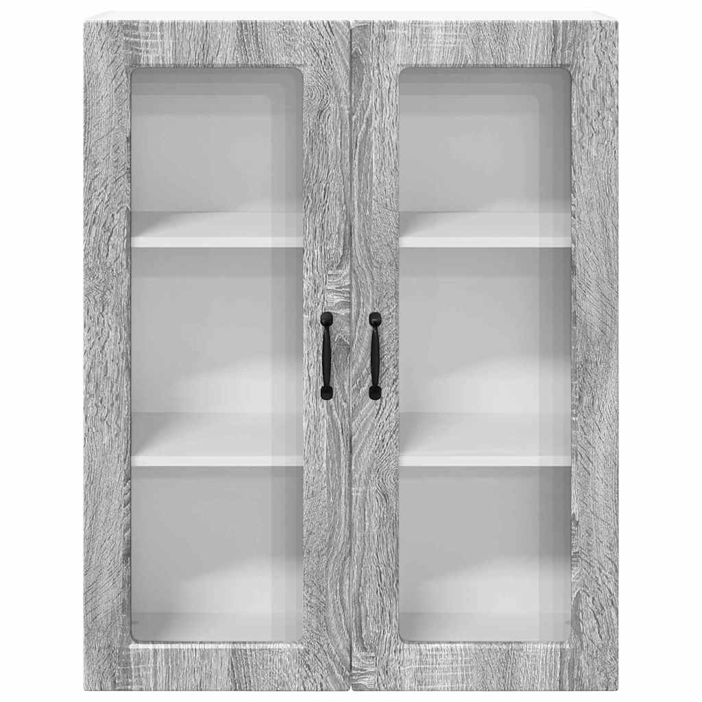 Kitchen Wall Cabinet with Shelf Grey Sonoma 80 x 31 x 100 cm