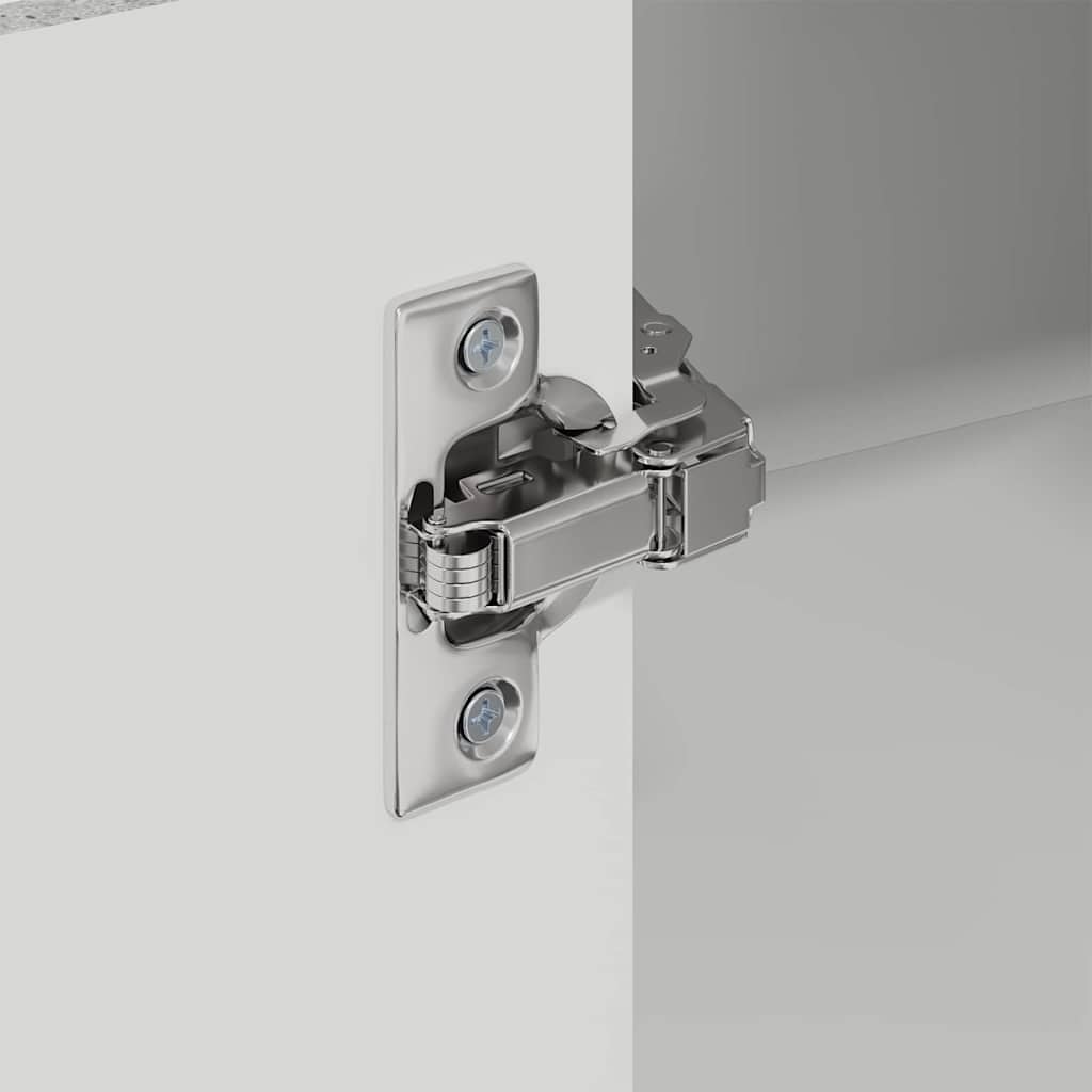 Kitchen Wall Cabinet with Shelf Concrete Grey 57 x 57 x 100 cm