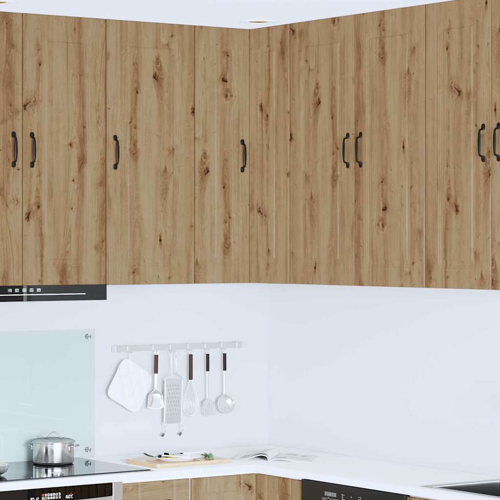 Kitchen Wall Cabinet with Shelf Artisan Oak 57 x 57 x 100 cm