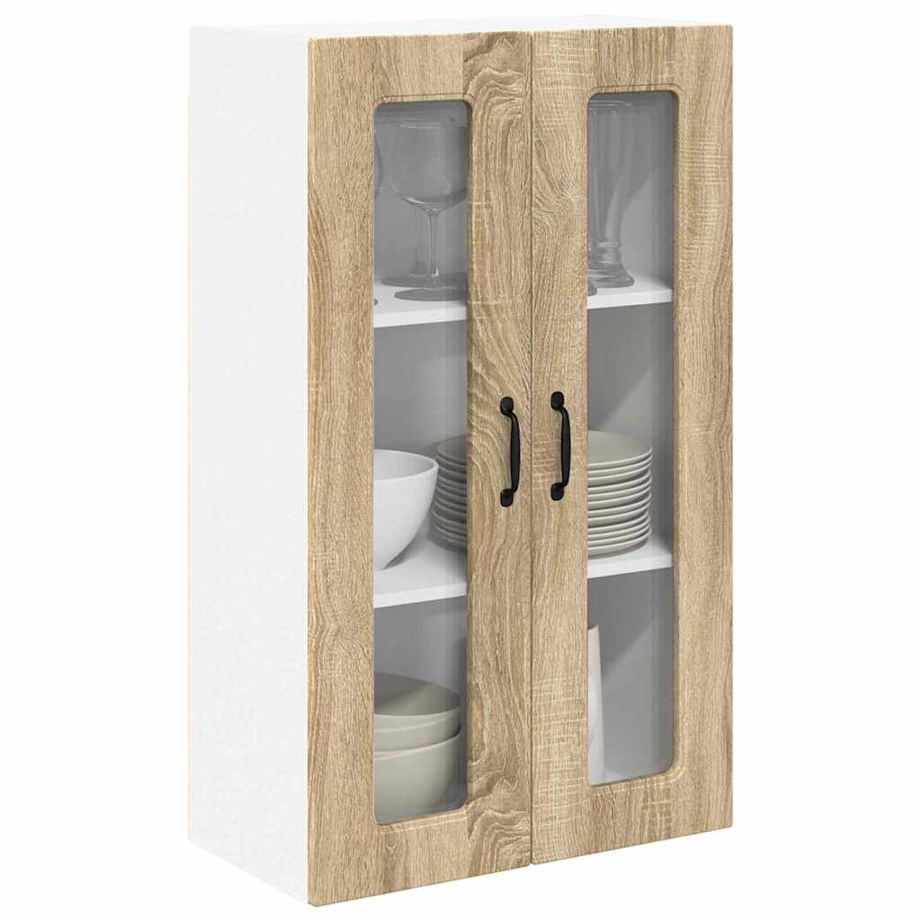 Kitchen Wall Cabinet with Shelf Sonoma Oak 60 x 31 x 100 cm