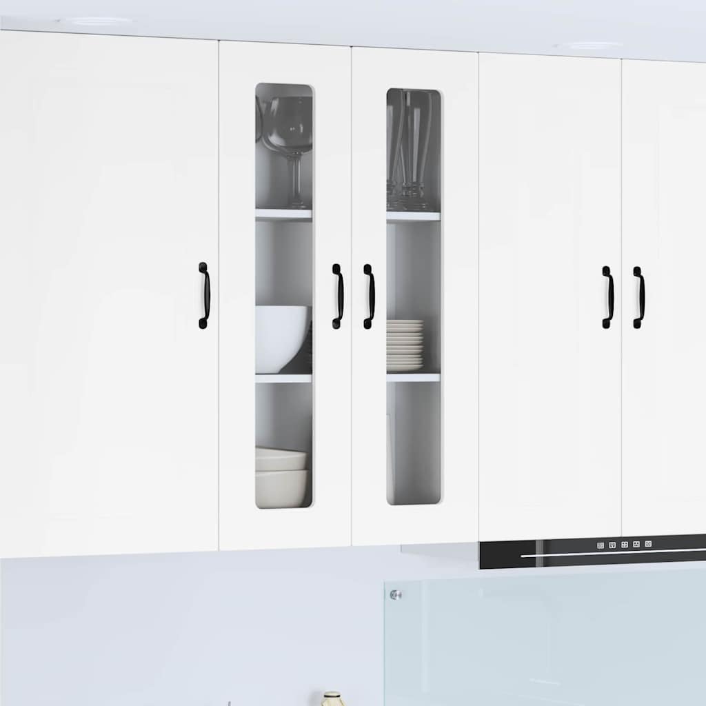 Kitchen Wall Cabinet High Gloss White 60 x 31 x 100 cm